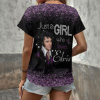 Elvis Presley 3D Women's V-Neck T-Shirt – HOATT17325