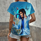Elvis Presley 3D Women's V-Neck T-Shirt – HOATT17392