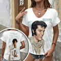 Elvis Presley 3D Women's V-Neck T-Shirt – HOATT17790