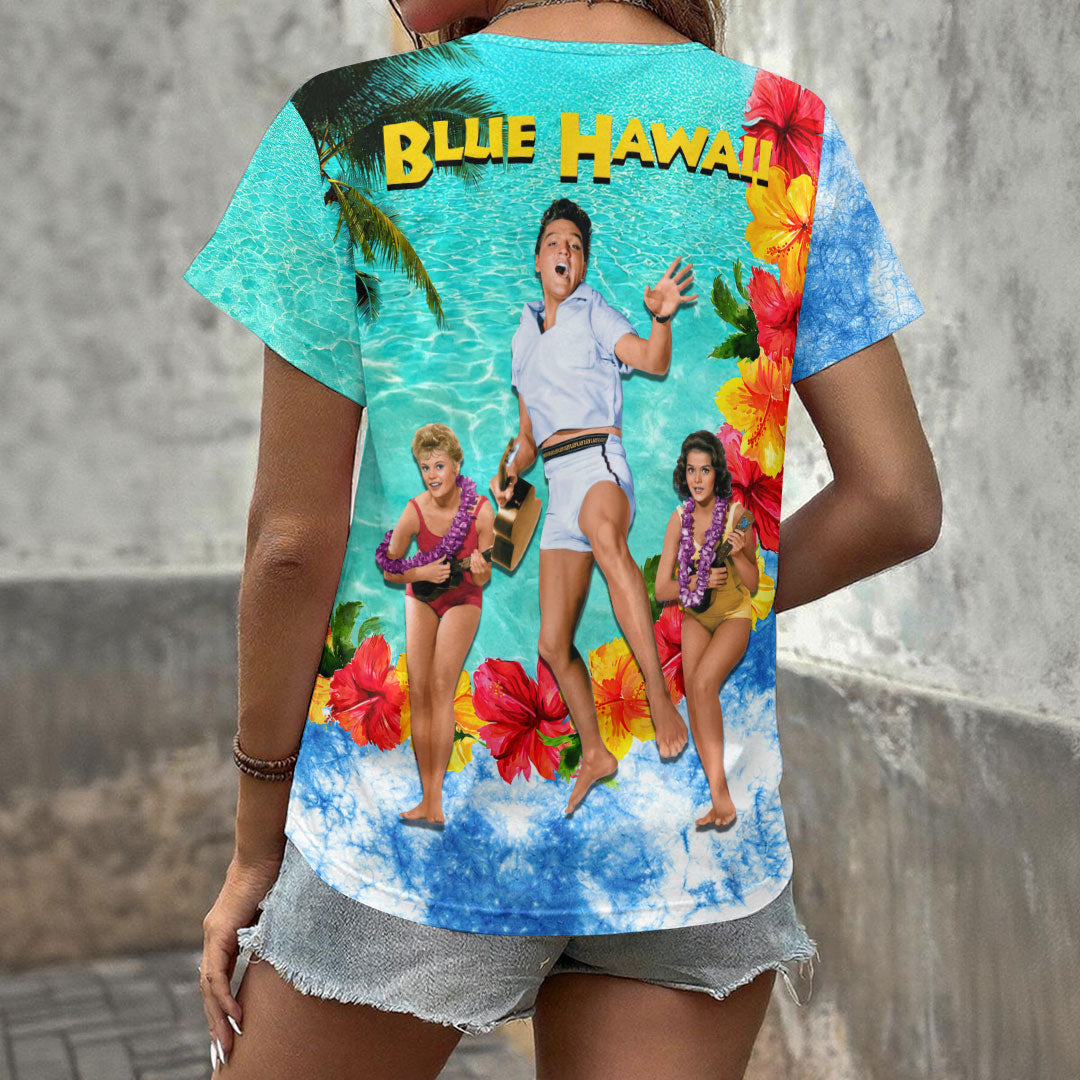 Elvis Presley 3D Women's V-Neck T-Shirt – HOATT18208