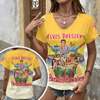 Elvis Presley 3D Women's V-Neck T-Shirt – HOATT18758
