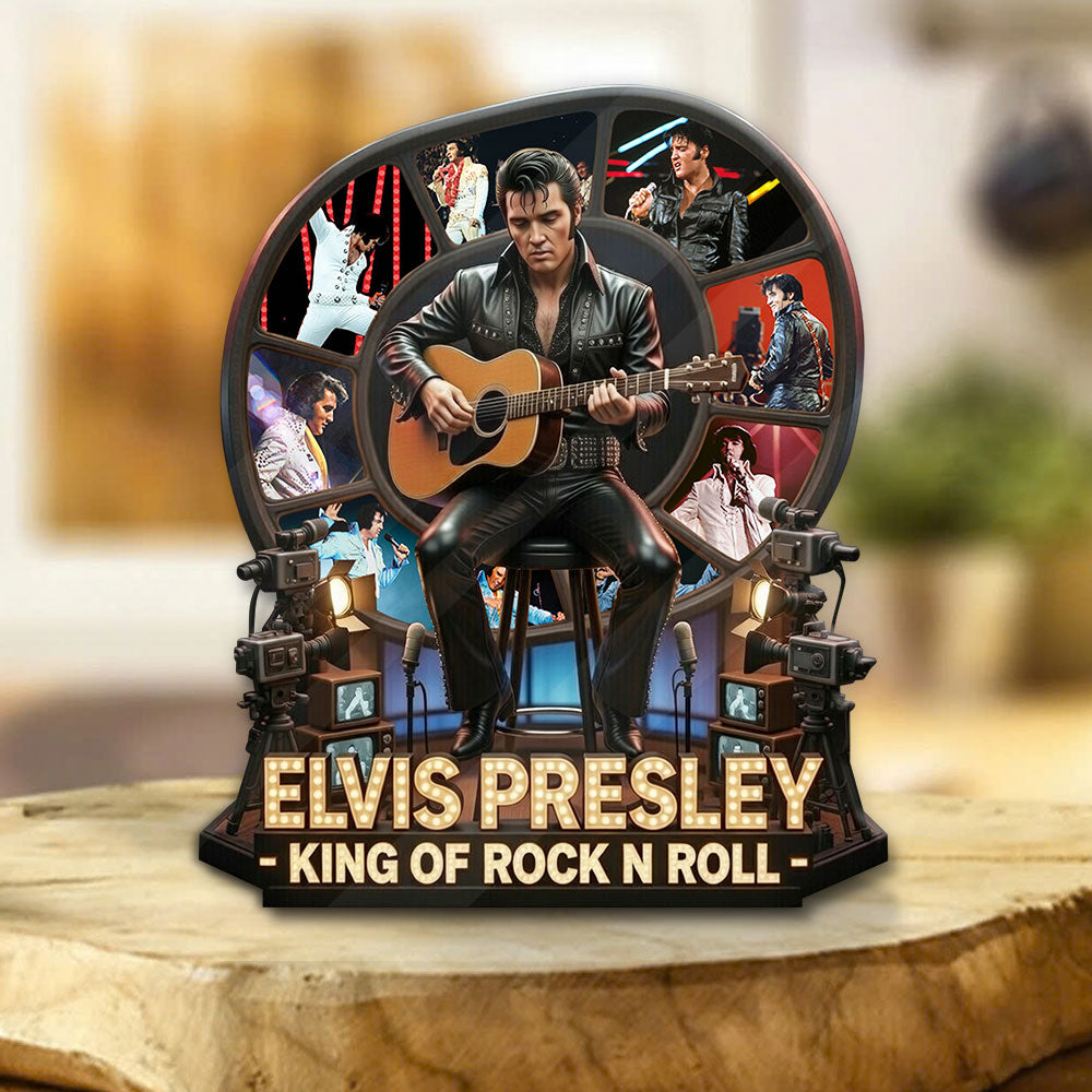 Elvis Presley Custom Shape Acrylic Plaque – TMTHU3959