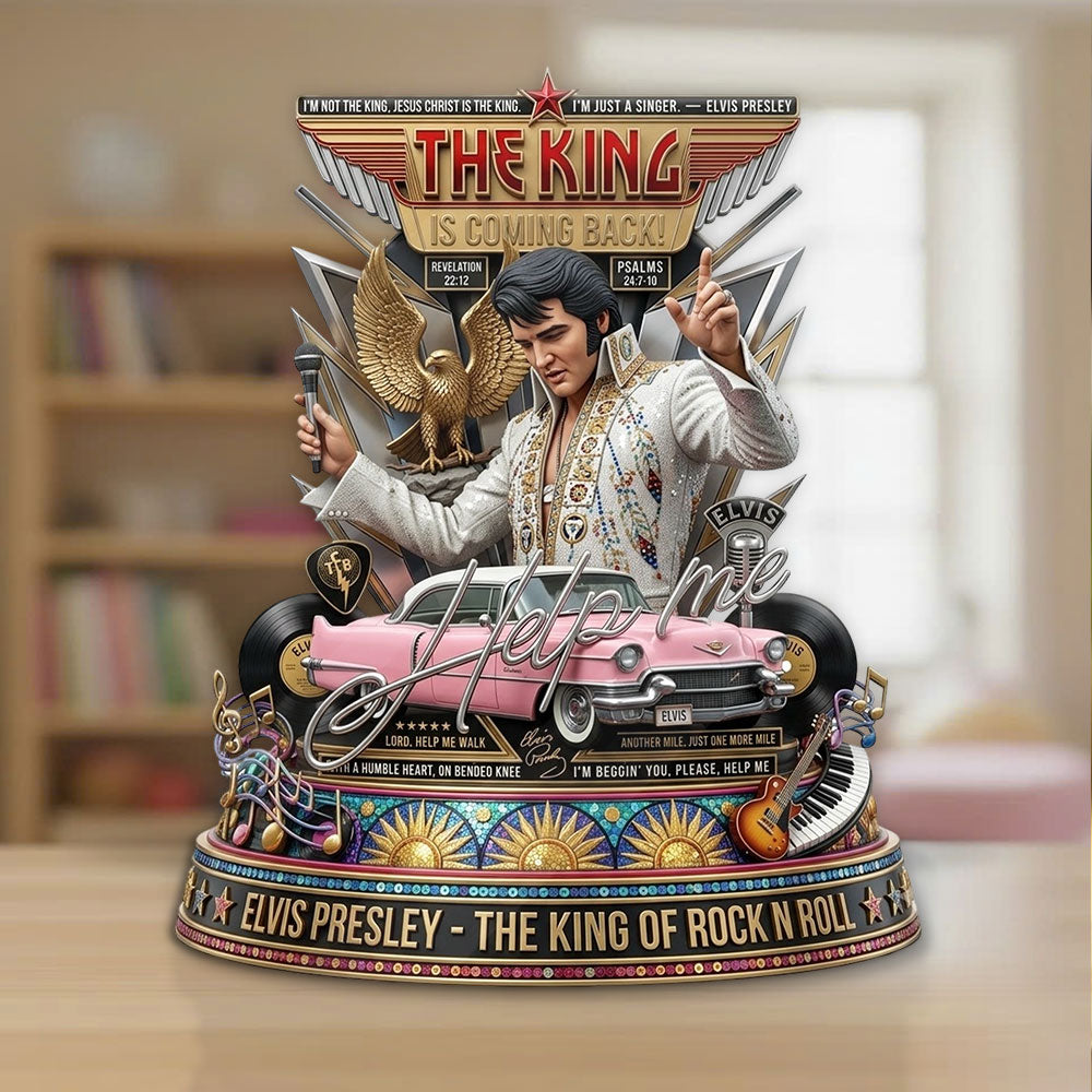 Elvis Presley Custom Shape Acrylic Plaque – TMTHU7334