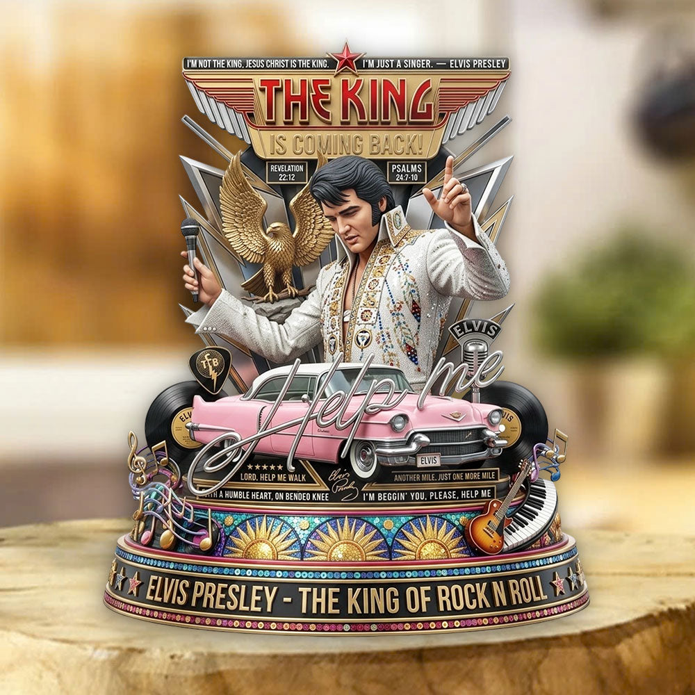 Elvis Presley Custom Shape 2-sided Acrylic Car Ornament – TANTN 4015