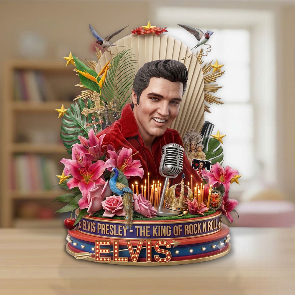 Elvis Presley Custom Shape Acrylic Plaque – TMTHU7336