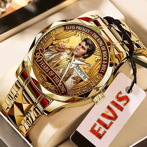 Elvis Presley Alloy Luxury Quartz Watch – TMTHU4551