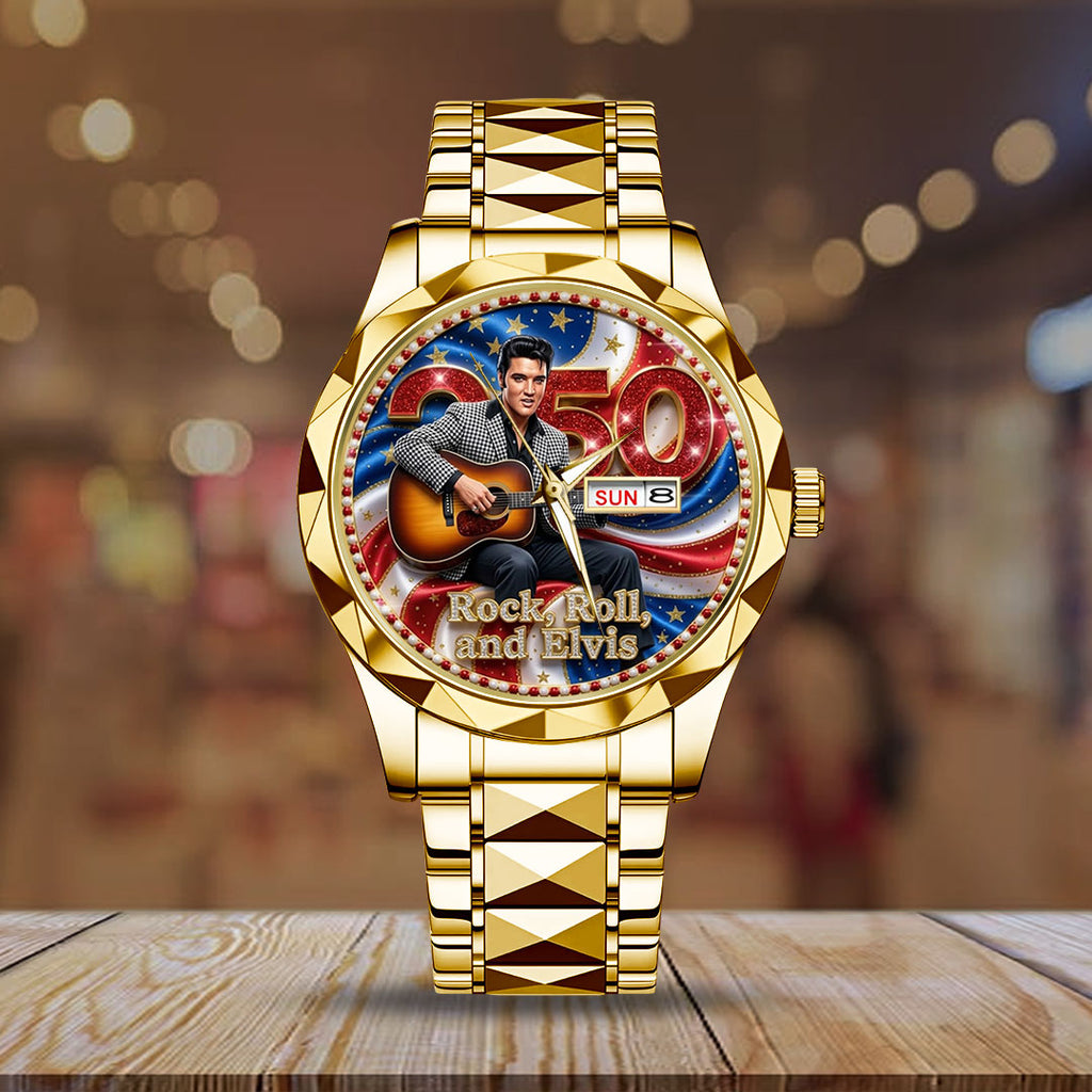 Elvis Presley Alloy Luxury Quartz Watch – TMTHU4559