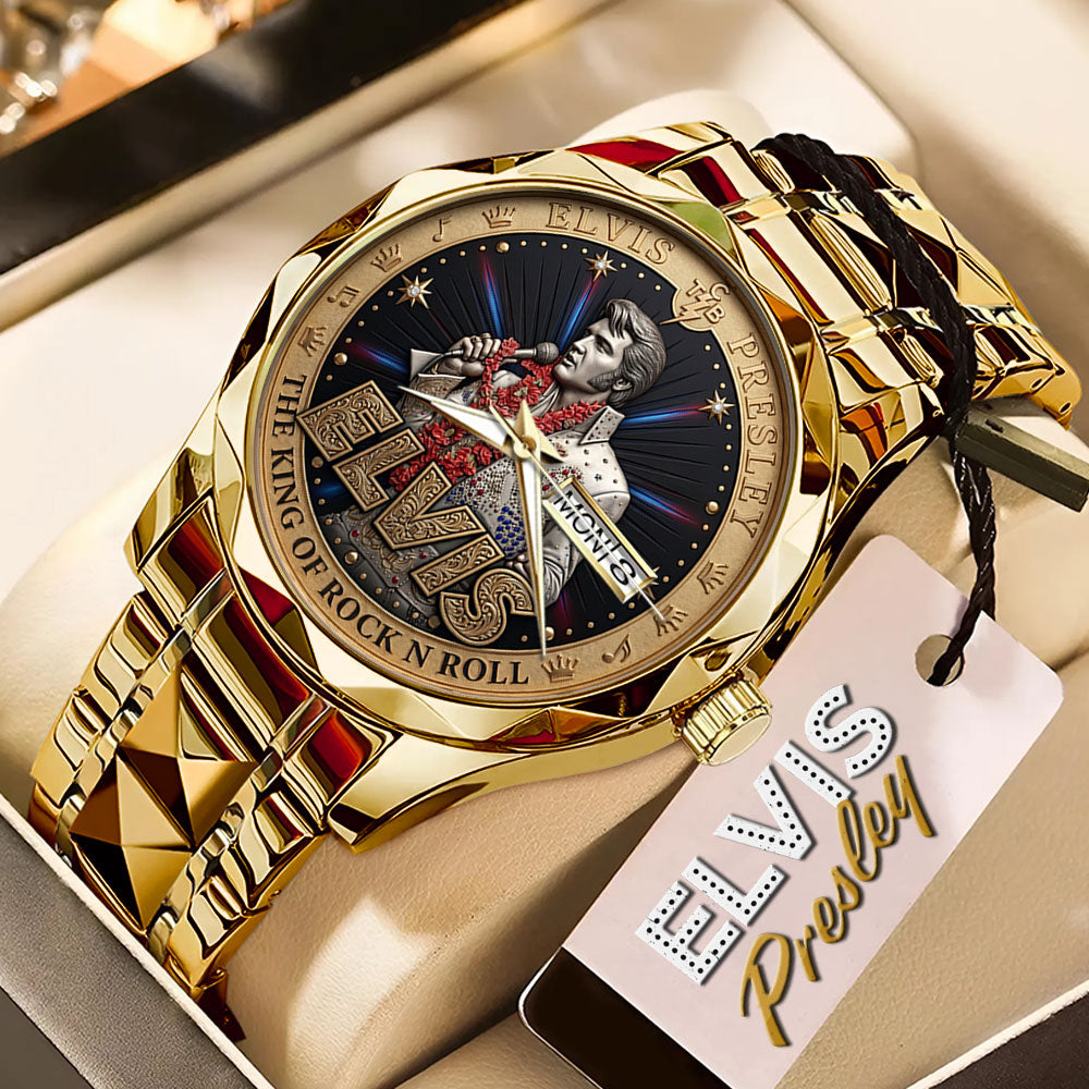 Elvis Presley Alloy Luxury Quartz Watch – TMTHU6694