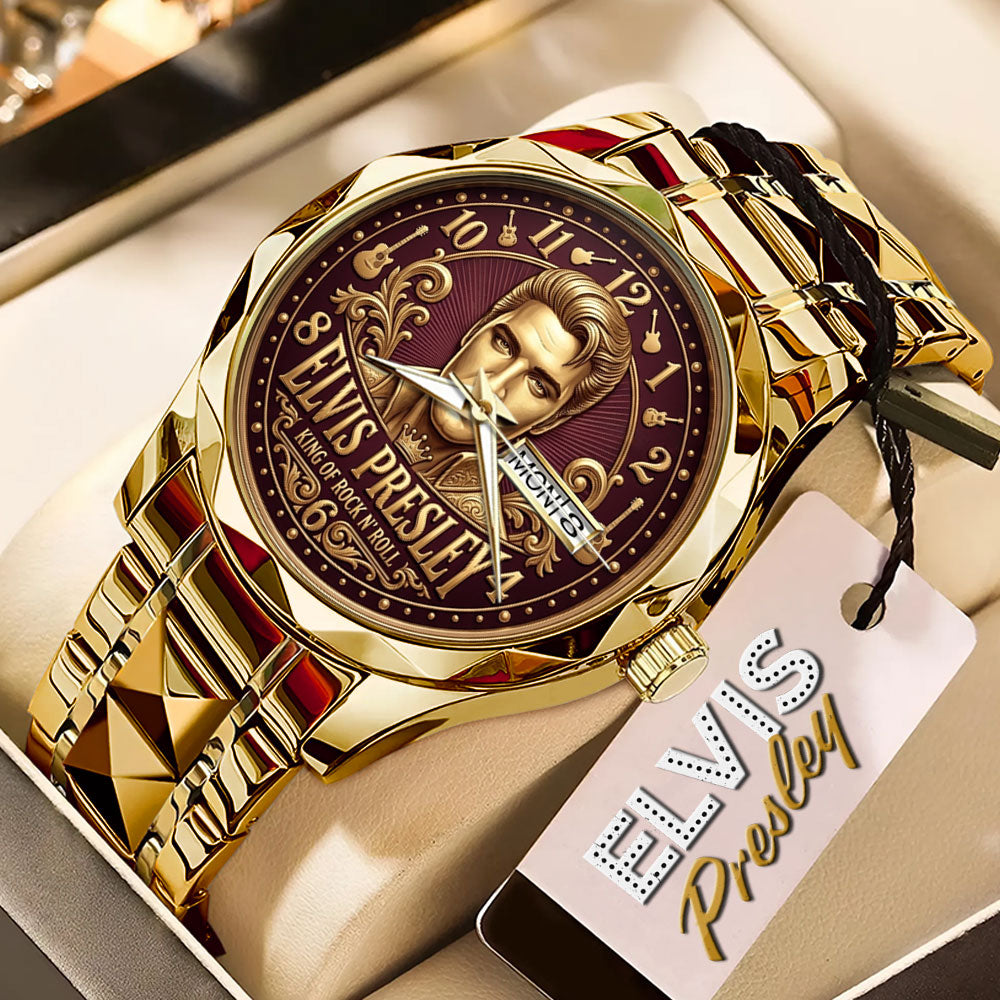 Elvis Presley Alloy Luxury Quartz Watch – TMTHU6854