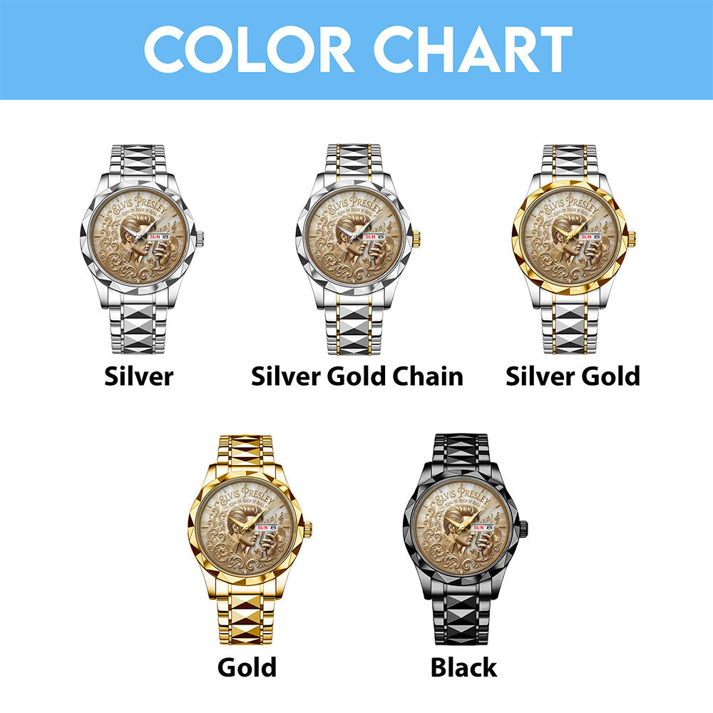 Elvis Presley Alloy Luxury Quartz Watch – TMTHU7186