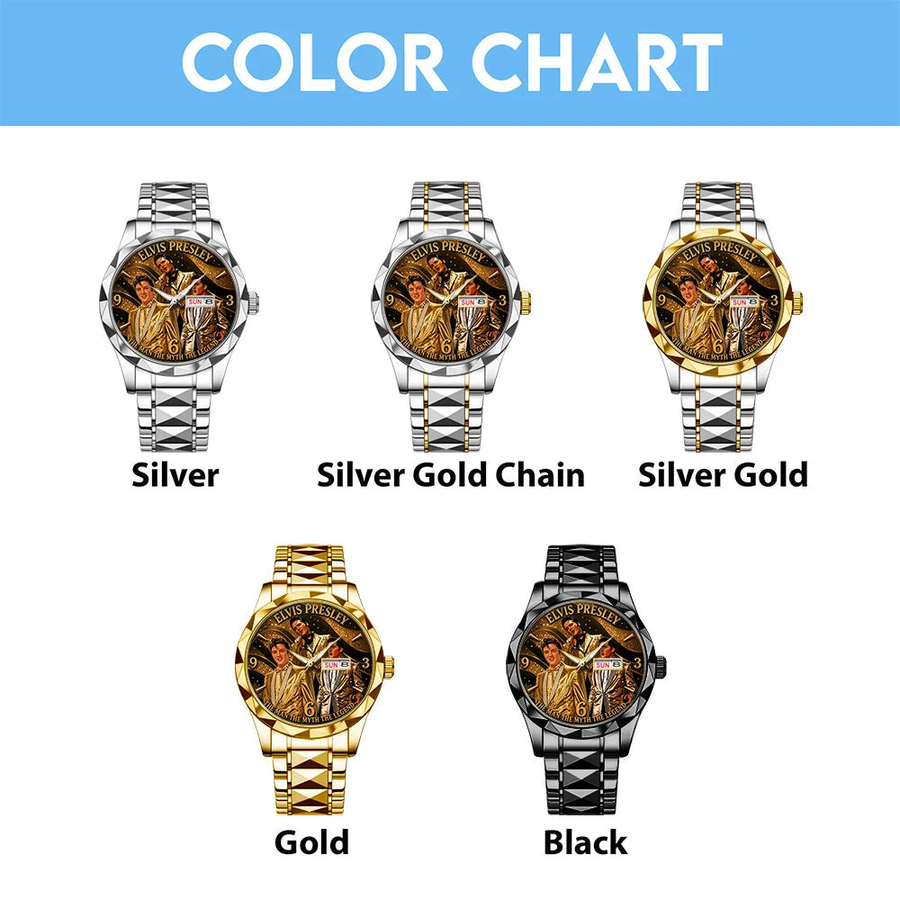 Elvis Presley Alloy Luxury Quartz Watch – TMTHU8614