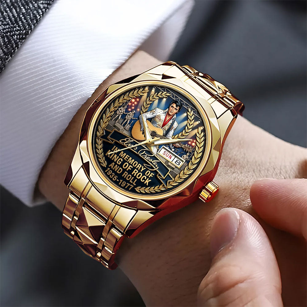 Elvis Presley Alloy Luxury Quartz Watch – MAITM14582
