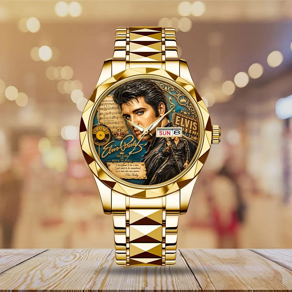 Elvis Presley Alloy Luxury Quartz Watch – MAITM15339