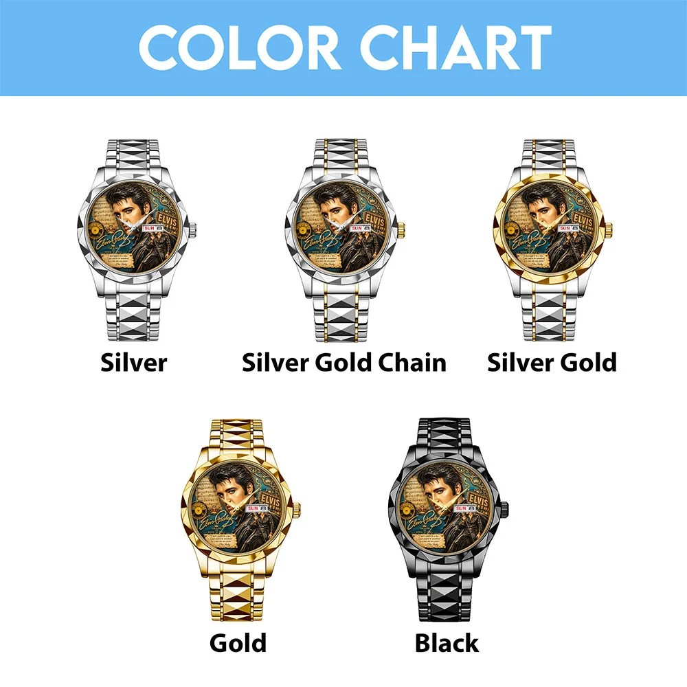 Elvis Presley Alloy Luxury Quartz Watch – MAITM15339