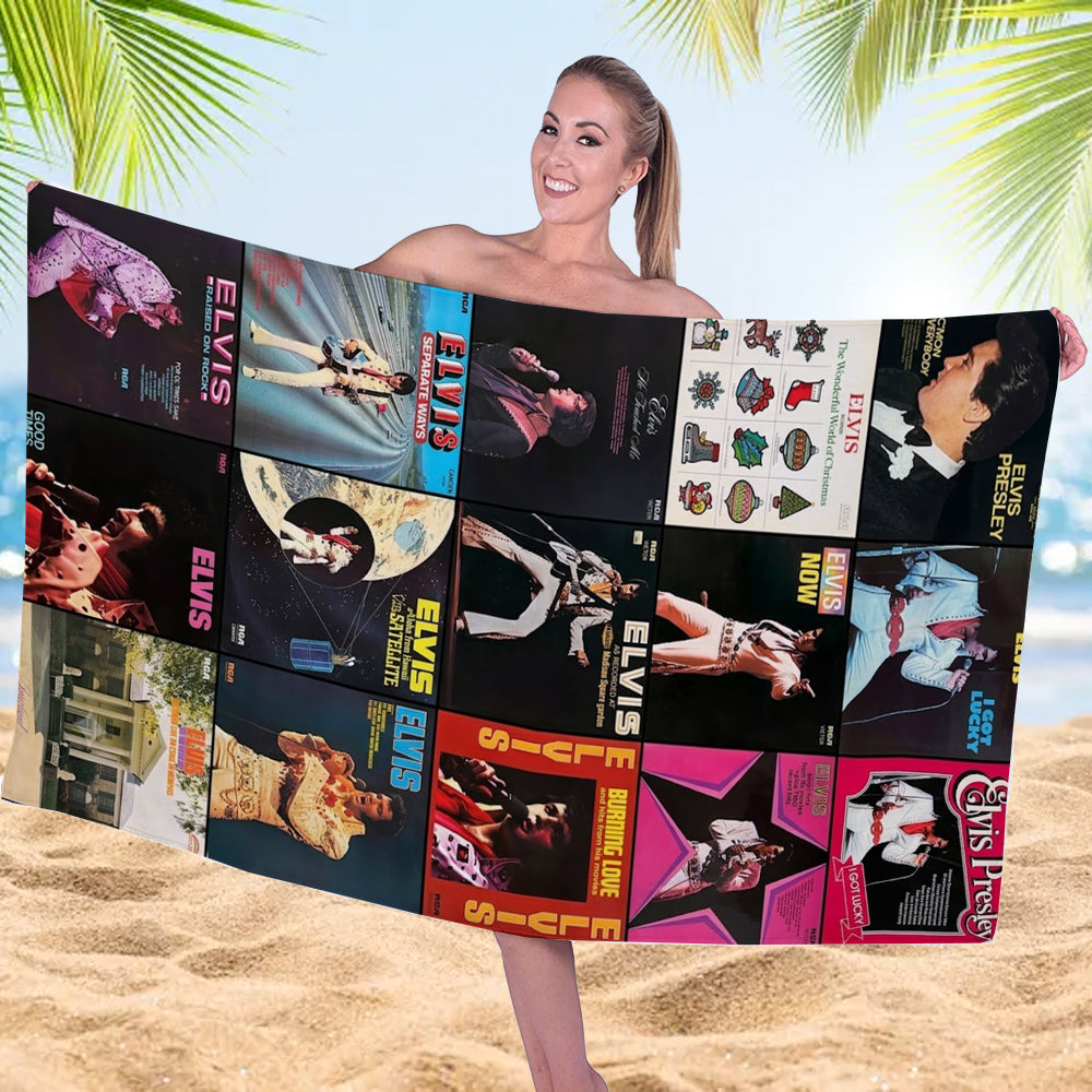 Elvis Presley Rectangle Beach Towel – TMTHU6772