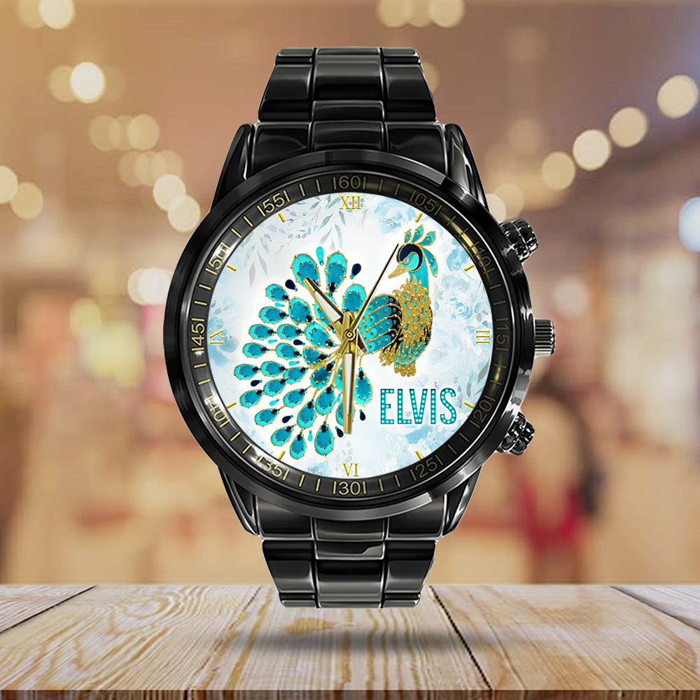 Elvis Presley Black Stainless Steel Watch – GNE 252