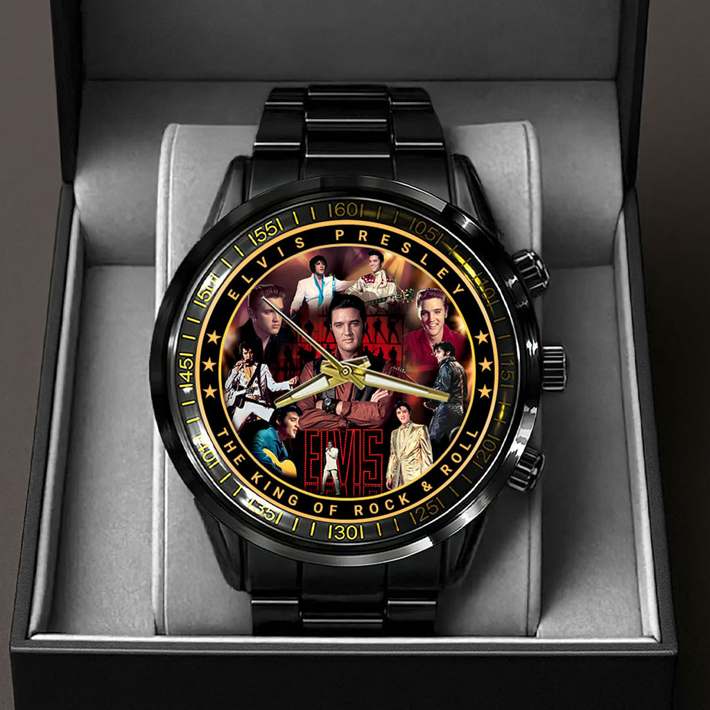 Elvis Presley Black Stainless Steel Watch – HOATT16391