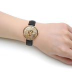 Elvis Presley Black Stitched Leather Watch – TMTHU7188