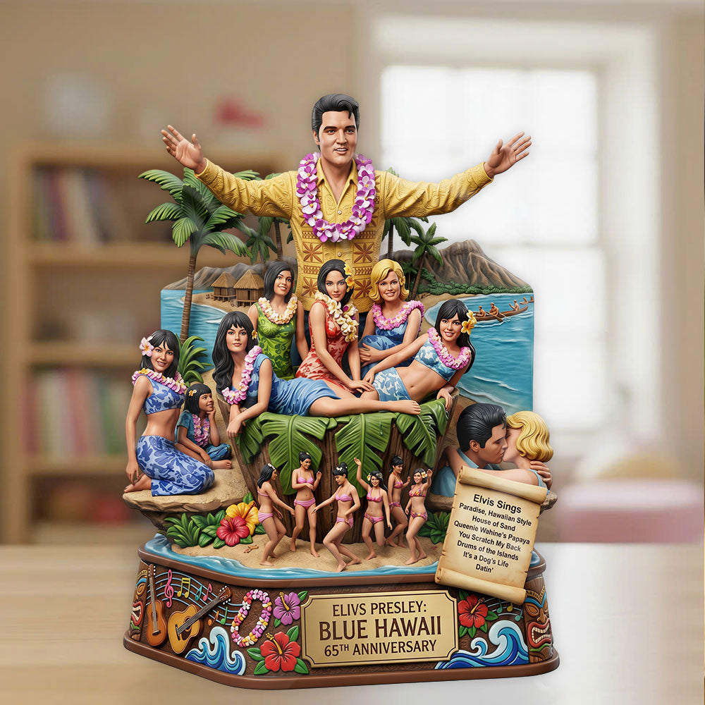 Elvis Presley: Blue Hawaii 65th Anniversary Custom Shape Acrylic Plaque – TMTHU6279