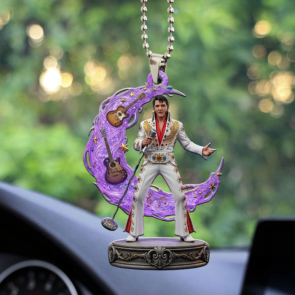 Elvis Presley Custom shape 2-sided Acrylic Car Ornament – MAITM12624