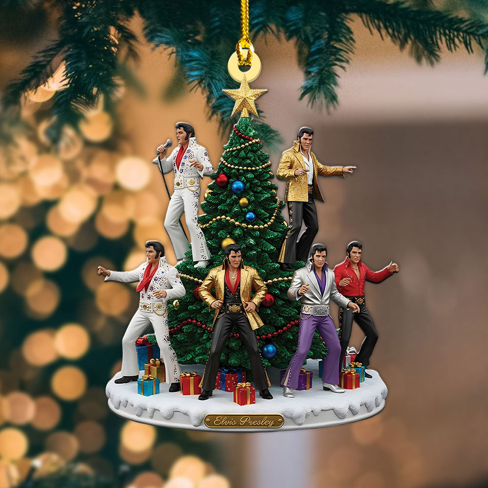Elvis Presley Custom Shape 2-side Printed Acrylic Ornament – MAITM12684