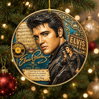 Elvis Presley Custom Shape 2-side Printed Acrylic Ornament – MAITM15344