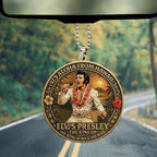 Elvis Presley Custom Shape 2-sided Acrylic Car Ornament – TANTN17059