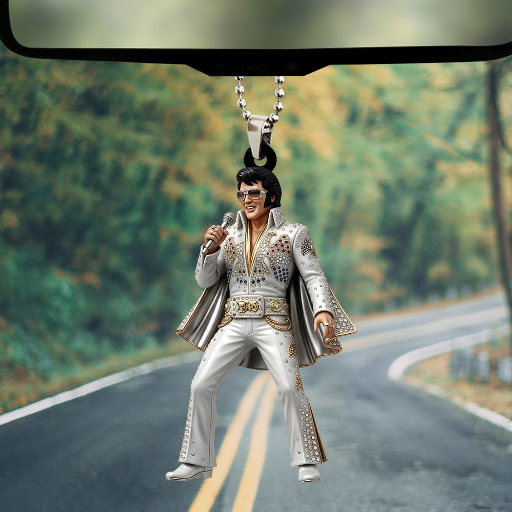 Elvis Presley Custom shape 2-sided Acrylic Car Ornament – TANTN22779