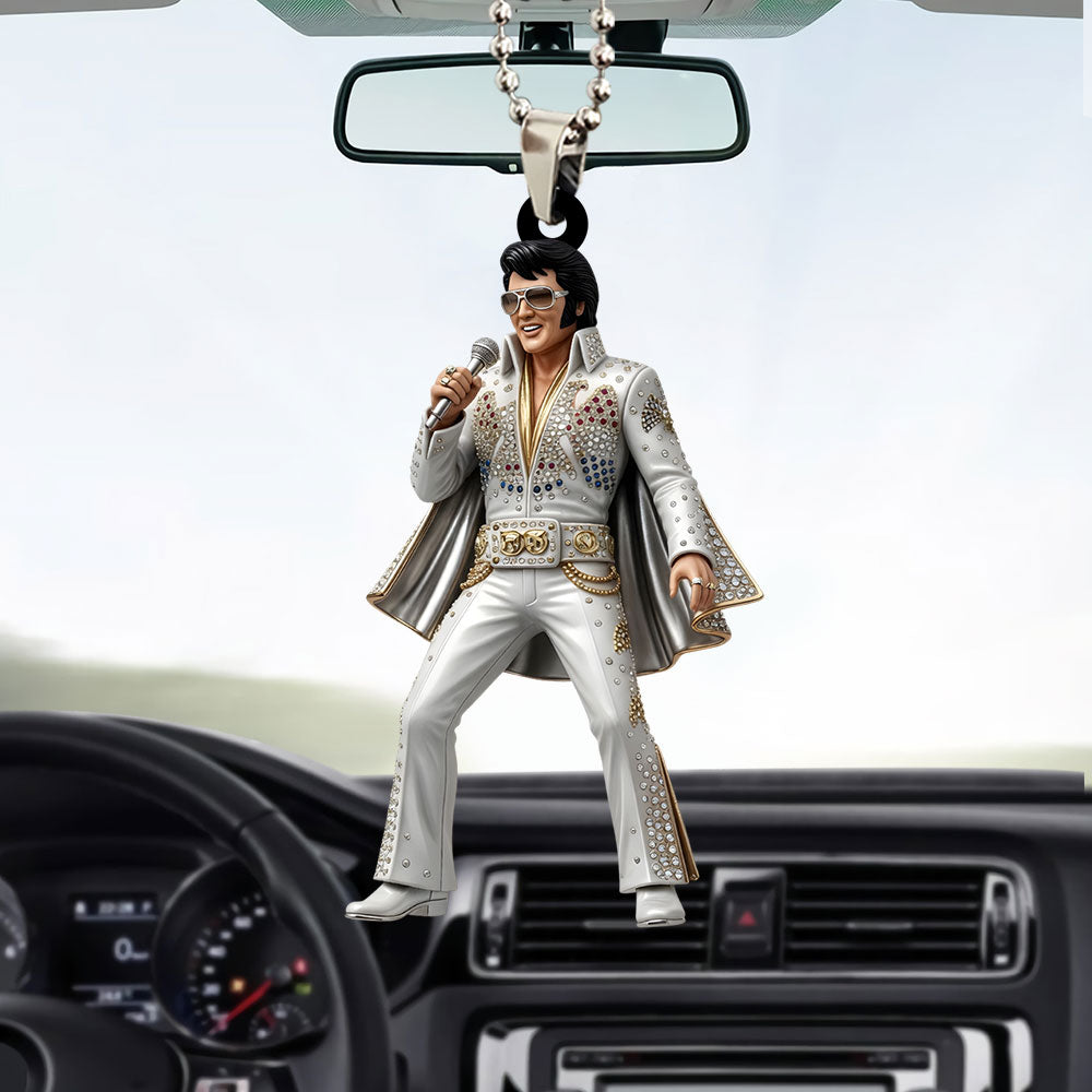 Elvis Presley Custom shape 2-sided Acrylic Car Ornament – TANTN22779
