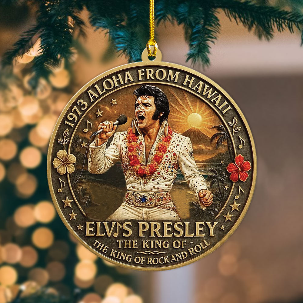 Elvis Presley Custom Shape 2-sided Acrylic Ornament – TANTN17058