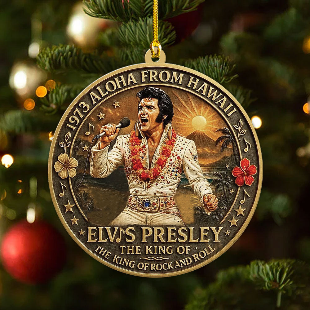 Elvis Presley Custom Shape 2-sided Acrylic Ornament – TANTN17058