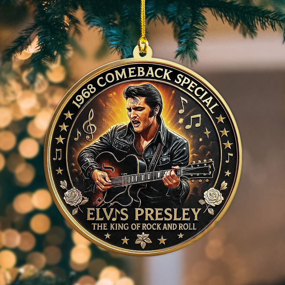 Elvis Presley Custom Shape 2-sided Acrylic Ornament – TANTN17061