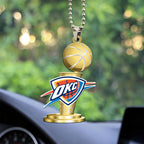Oklahoma City Thunder 2025 NBA Champions Custom Shape 1-sided Acrylic Car Ornament – MAITM 11937