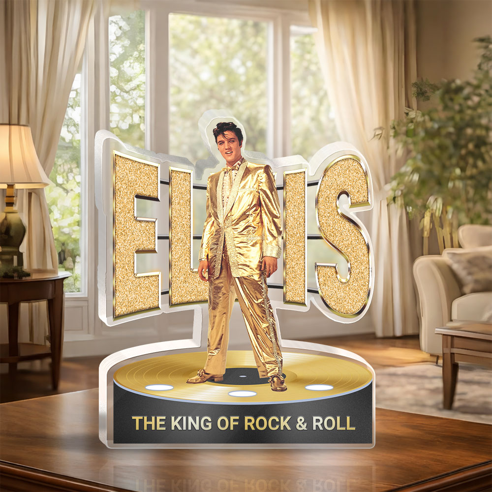 Elvis Presley Custom Shape Acrylic Plaque – HOATT16345