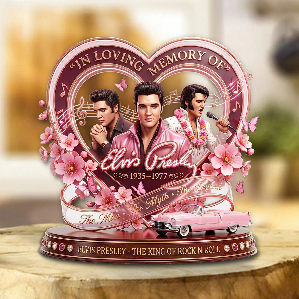 Elvis Presley Custom Shape Acrylic Plaque – TMTHU6838