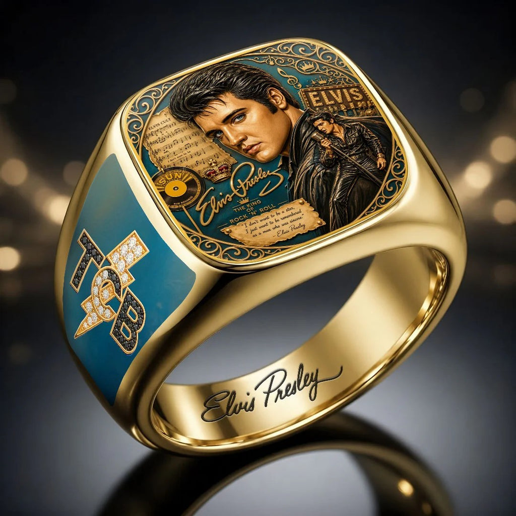 Elvis Presley 3D Engraved Ring – MAITM15394