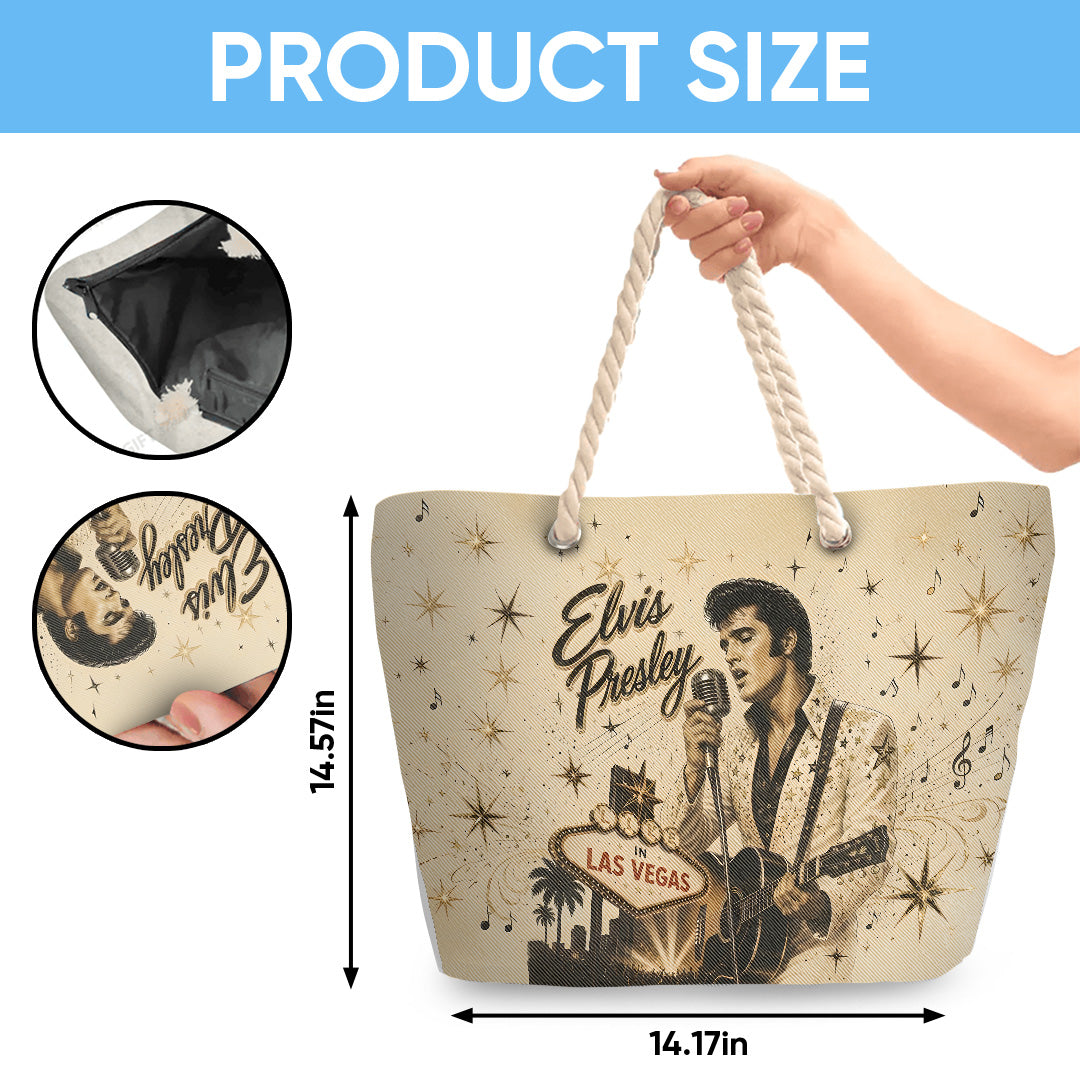 Elvis Presley Hemp Rope Tote Bag – TANTN24723