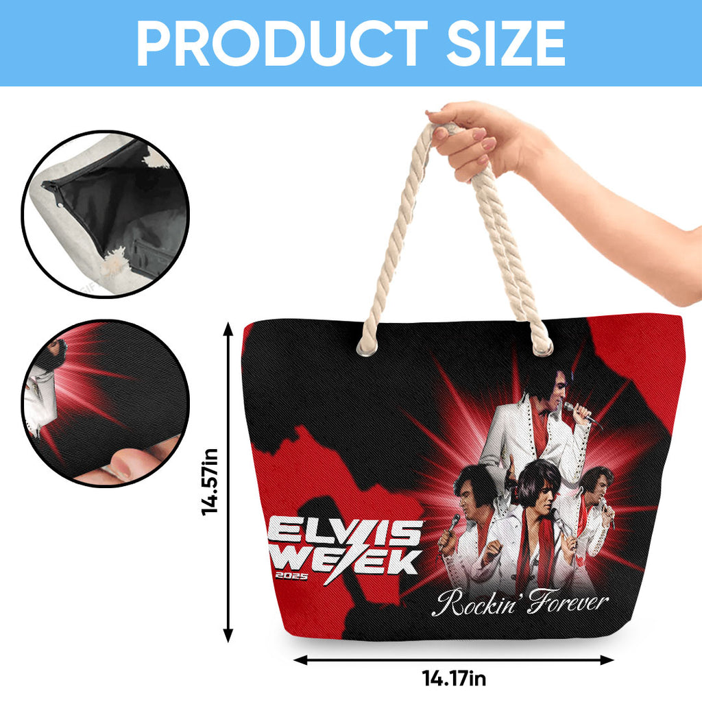 Elvis Presley Hemp Rope Tote Bag – HOATT 11691