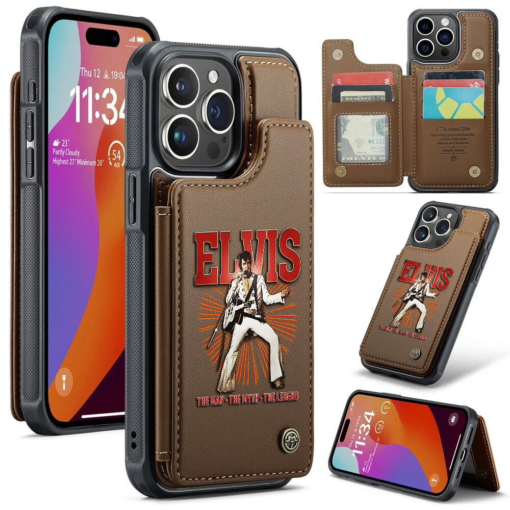 Elvis Presley Leather Wallet Phone Case – TMTHU5961