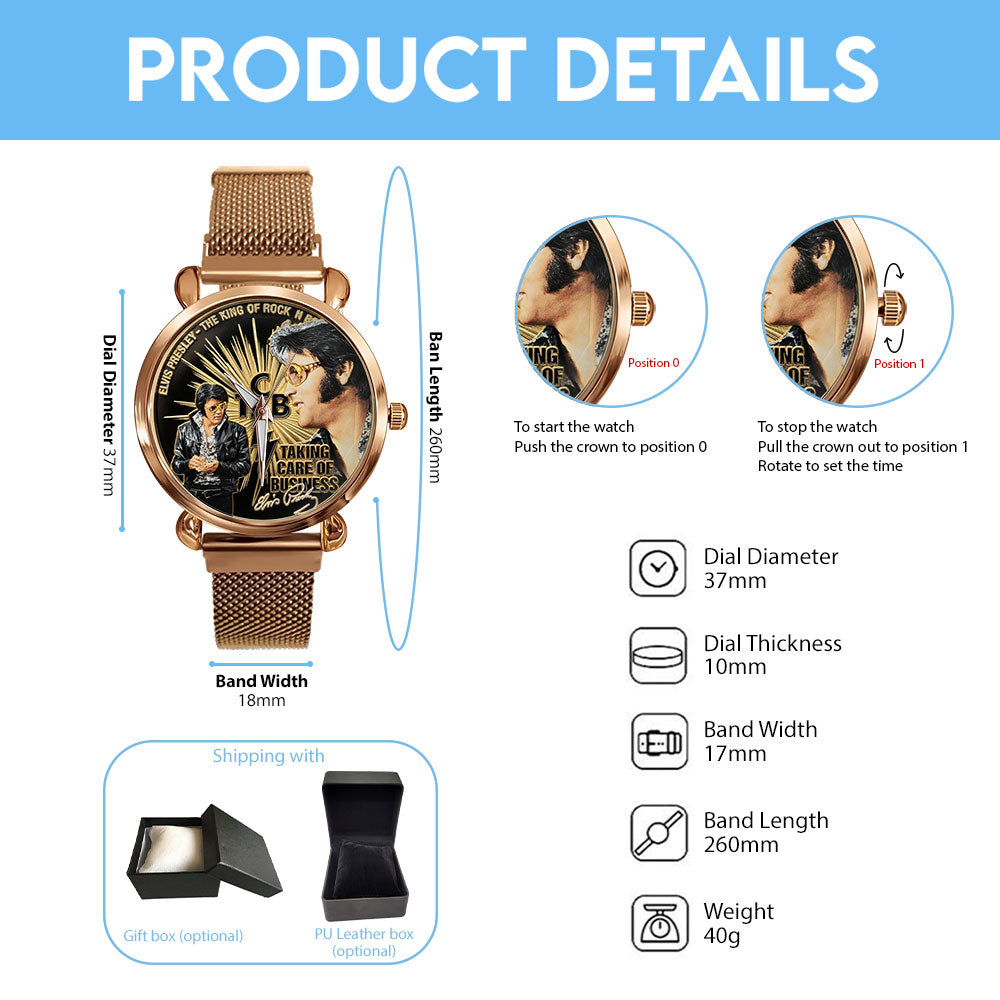 Elvis Presley Mesh Strap Quartz Watch – TMTHU4543