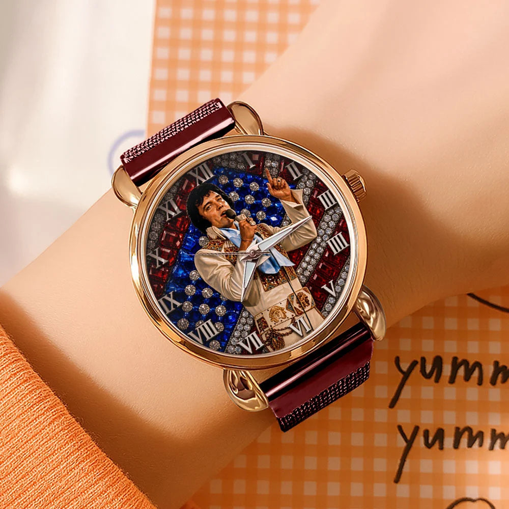Elvis Presley Mesh Strap Quartz Watch – TMTHU9002