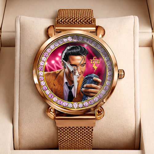 Elvis Presley Mesh Strap Quartz Watch – HOATT19344