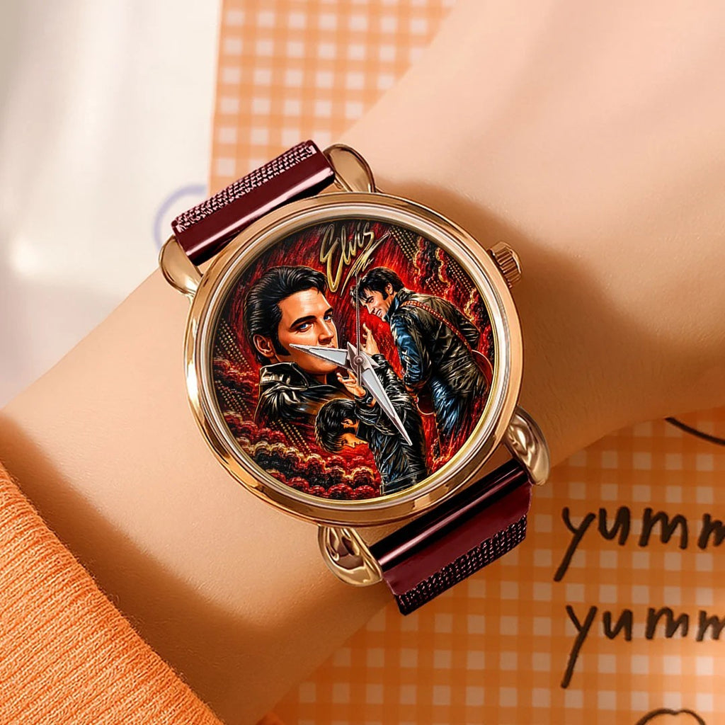 Elvis Presley Mesh Strap Quartz Watch – HOATT26818