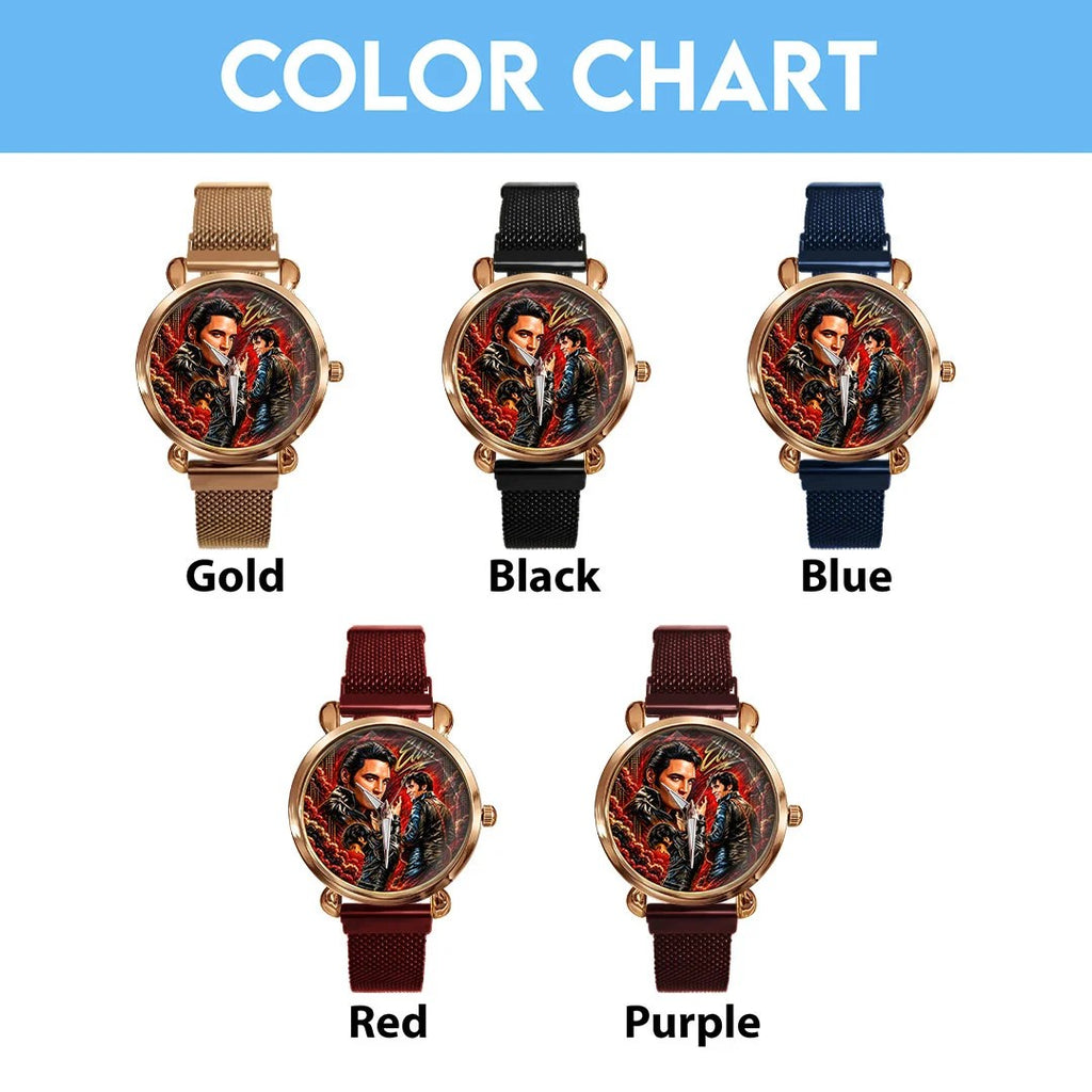 Elvis Presley Mesh Strap Quartz Watch – HOATT26818