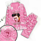 Elvis Presley Satin Pajama Set with Piping – TMTHU9108