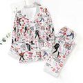 Elvis Presley Satin Pajama Set with Piping – TMTHU7509