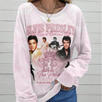 Elvis Presley Round Neck Raglan Sleeve Sweatshirt – TMTHU7629