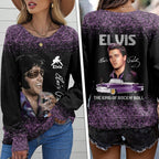 Elvis Presley Round Neck Raglan Sleeve Sweatshirt – HOATT 7104