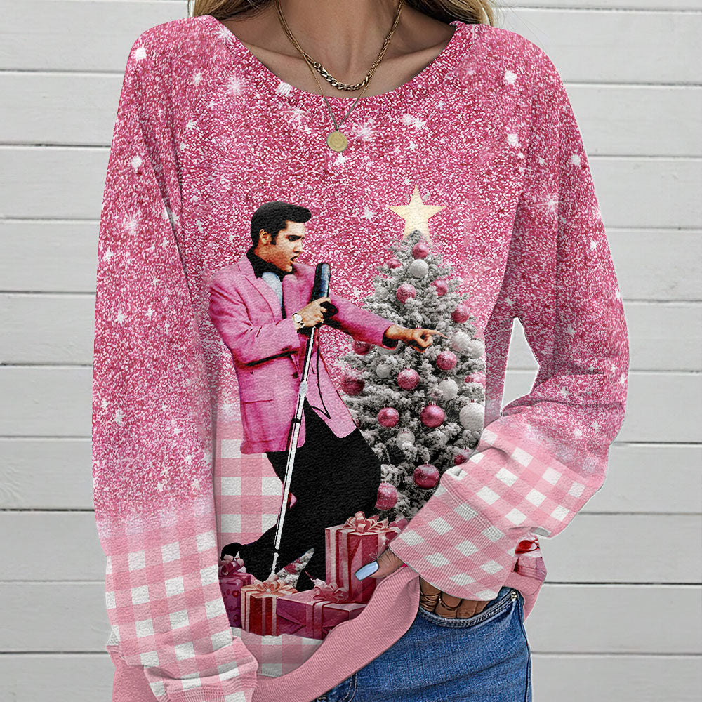 Elvis Presley Round Neck Raglan Sleeve Sweatshirt – MAITM 9223