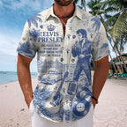 Elvis Presley Short Sleeve Button-Down Shirt – TMTHU7158